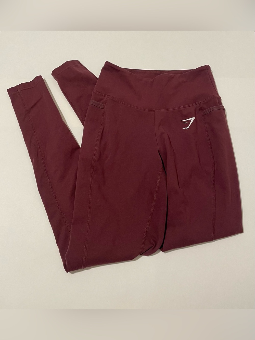 Gymshark High-Waisted Leggings in Wine